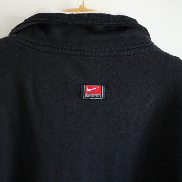 Vintage Nike Black and White Stripe Track Jacket - Picture 6 of 6